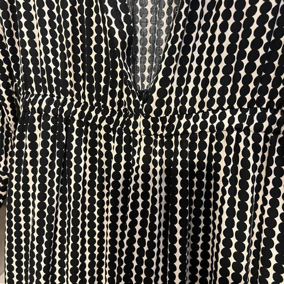 Marimekko black and beige polka dot pantsuit size Small - Picture 9 of 12